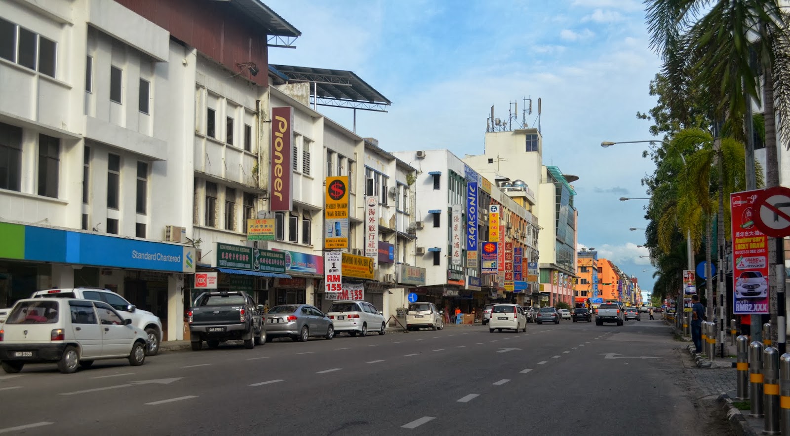 Images of Bintulu Before and Now Keppel Road in 1980