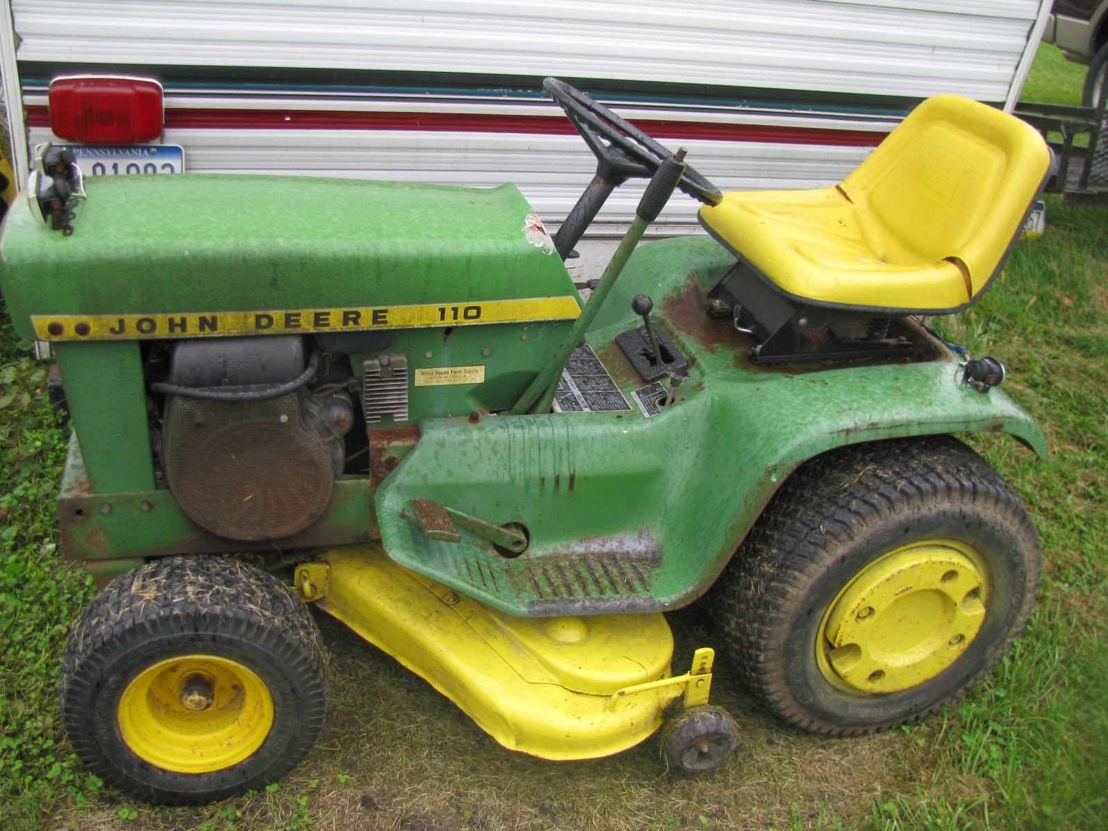 My Garage, My Way! John Deere 110 variable speed