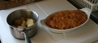 Pie and potatoes Pie and potatoes