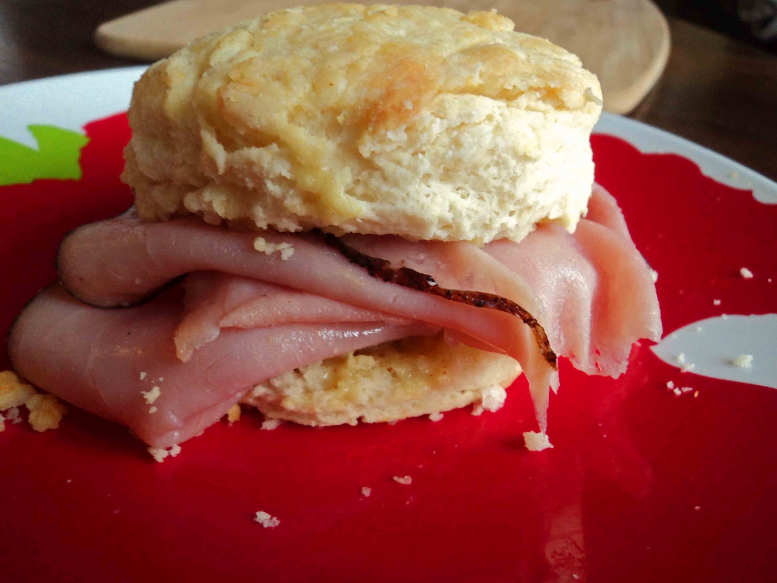 Sweet & Salty Southern Comfort Ham & Mustard Butter Biscuits