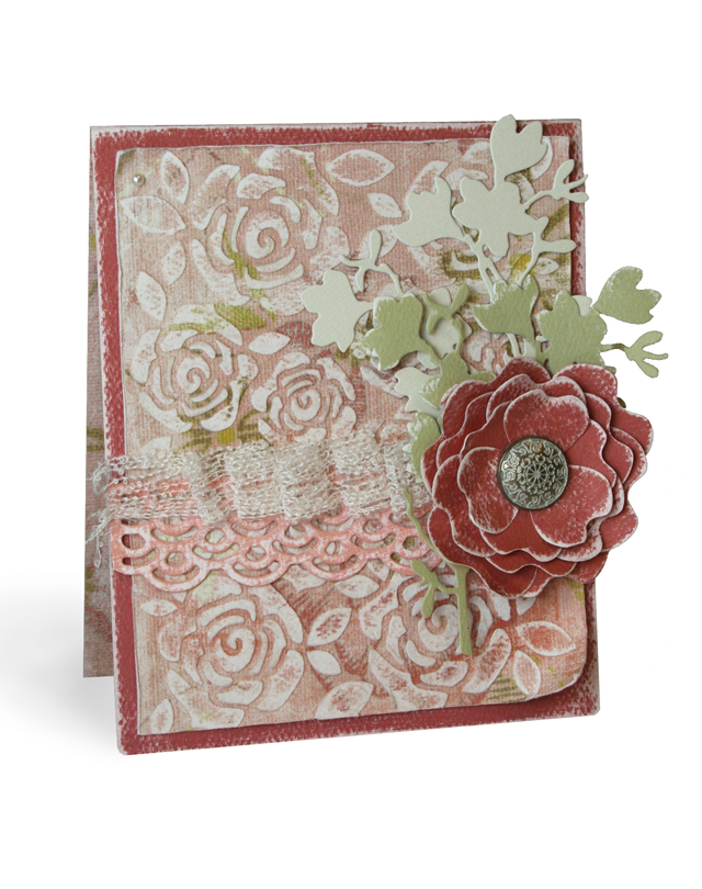 Rhinestones and Ribbon Lifestyle Crafts Embossing Folders Release