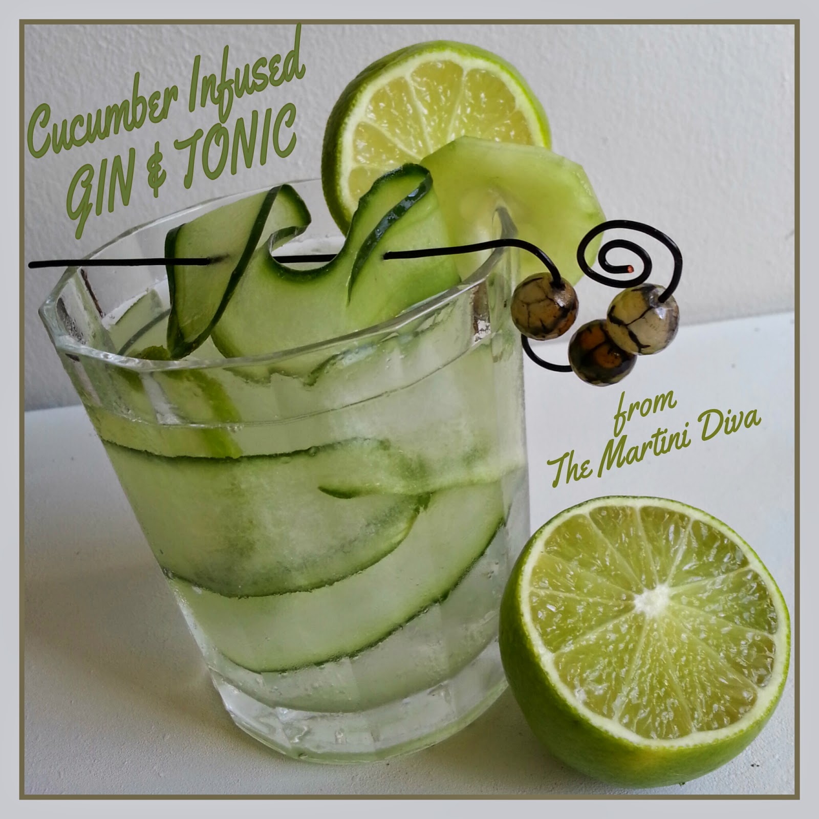 The MARTINI DIVA CUCUMBER INFUSED GIN and TONIC