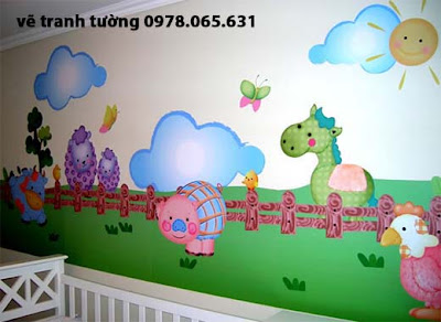 vẽ tranh tường mần non vẽ tranh tường,vẽ tranh tường mẫu giáo
