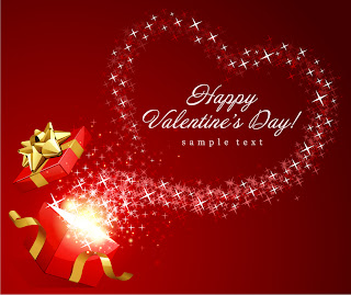 バレンタインデー リボンとハートのクリップアート Heart valentine day gift ribbon and clip art イラスト素材4