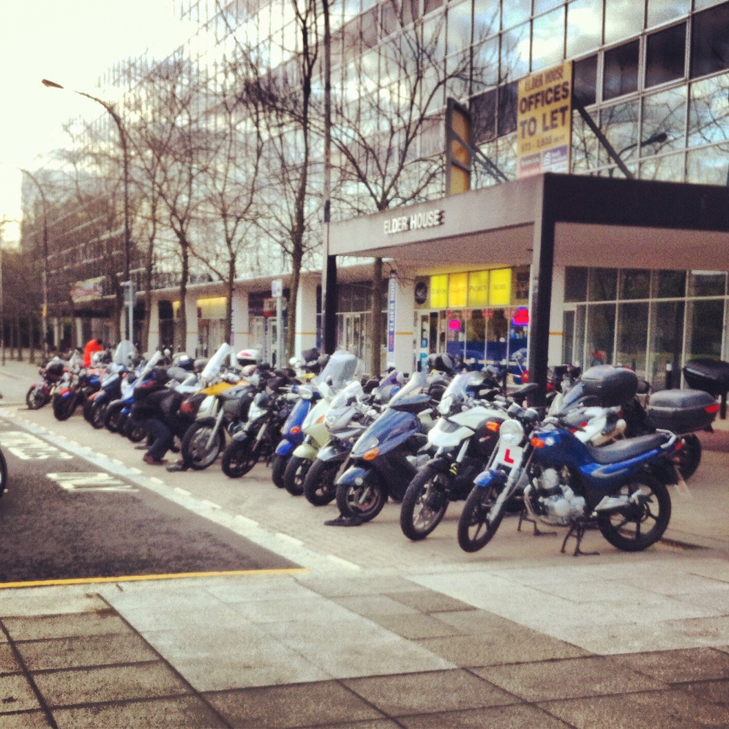 Motorcycle Parking Improvements for MK Train Station