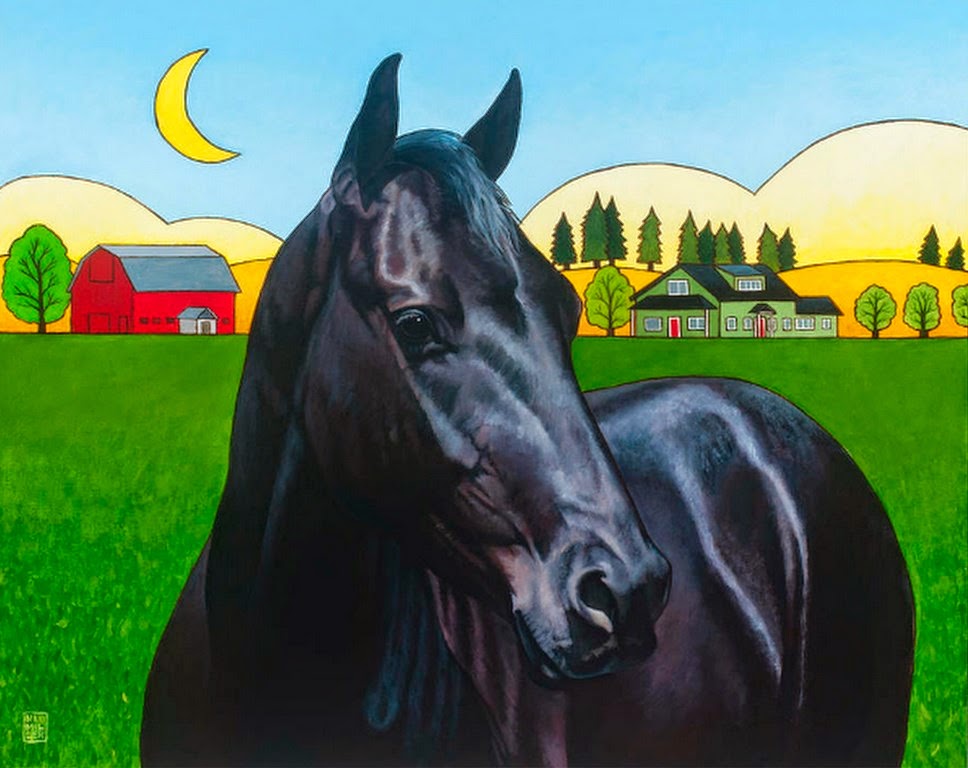cuadros-caballos-coloridos-modernos cuadros-grandes-de-caballos-modernos
