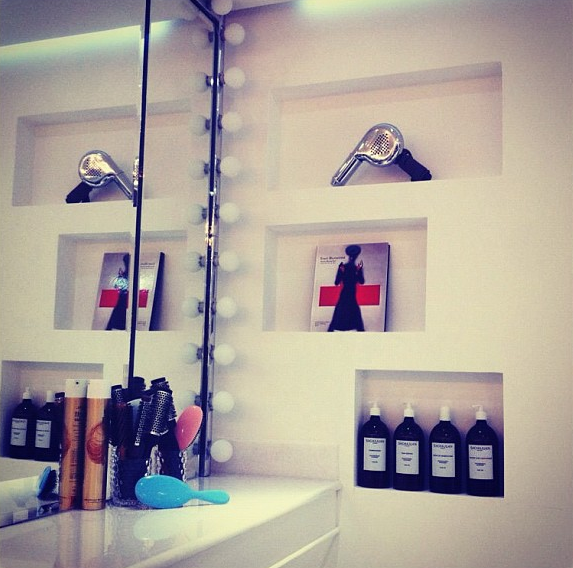 UNDER YOUR ABAYA Blue Brush Hair Studio Bringing Parisian Hair and