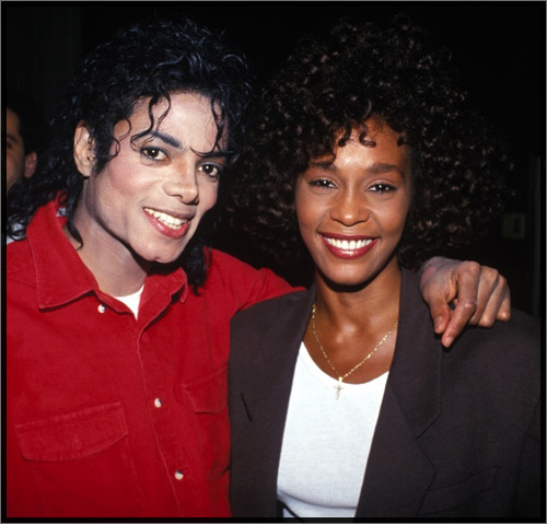 Whitney Houston queria se casar com Michael Jackson, diz produtor Whitney+Houston+and+Michael+Jackson+2012