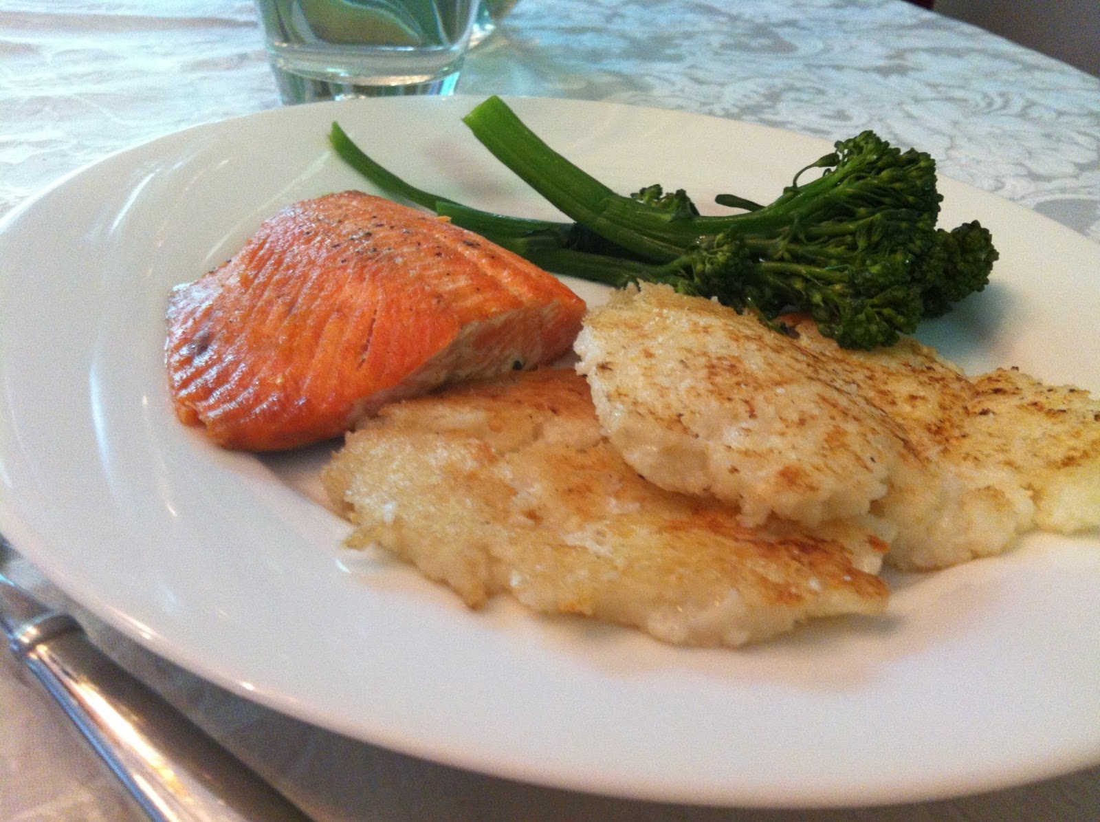 The Dinner Diaries How to Use up Leftover Grits Salmon and Broccolini