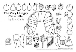 Hungry Caterpillar colouring sheet