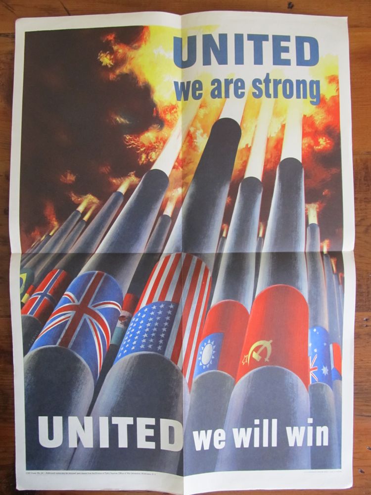 WWIIPosterProject UNITED we are strong / UNITED we will win (2)