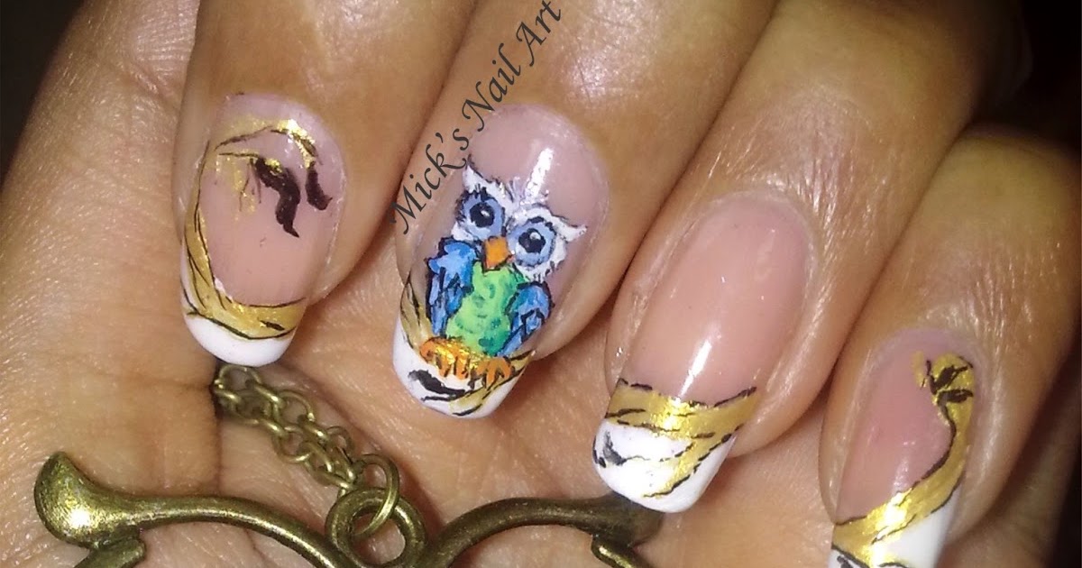 1. Cute Owl Nail Art Design - wide 8