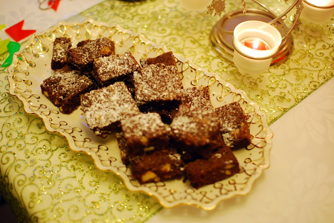 Christmas Chocolate Brownies Dessert Dinner Lunch Ideas Food Blog
