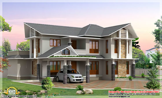 2420 Square feet 4 BHK double storey house - May 2012