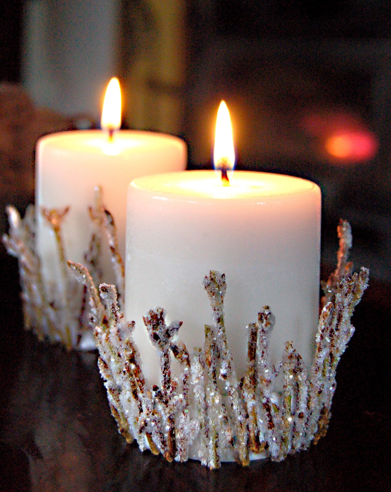 FACCI DESIGNS DIY Twinkling Twig Candle Holder