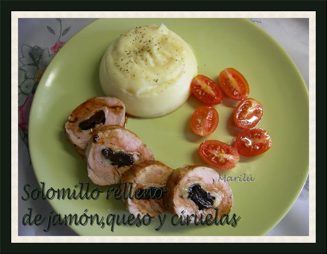 Solomillo Relleno De Jamón,queso Y Ciruelas
