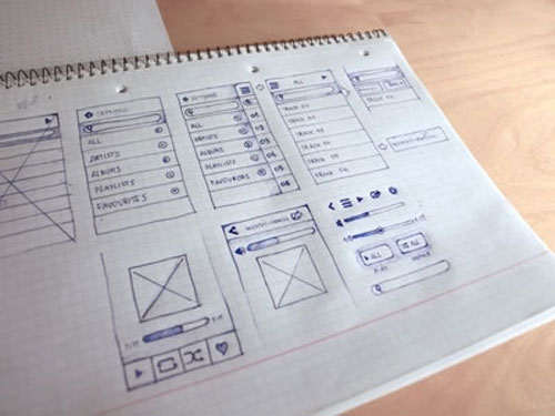 wireframe sketch