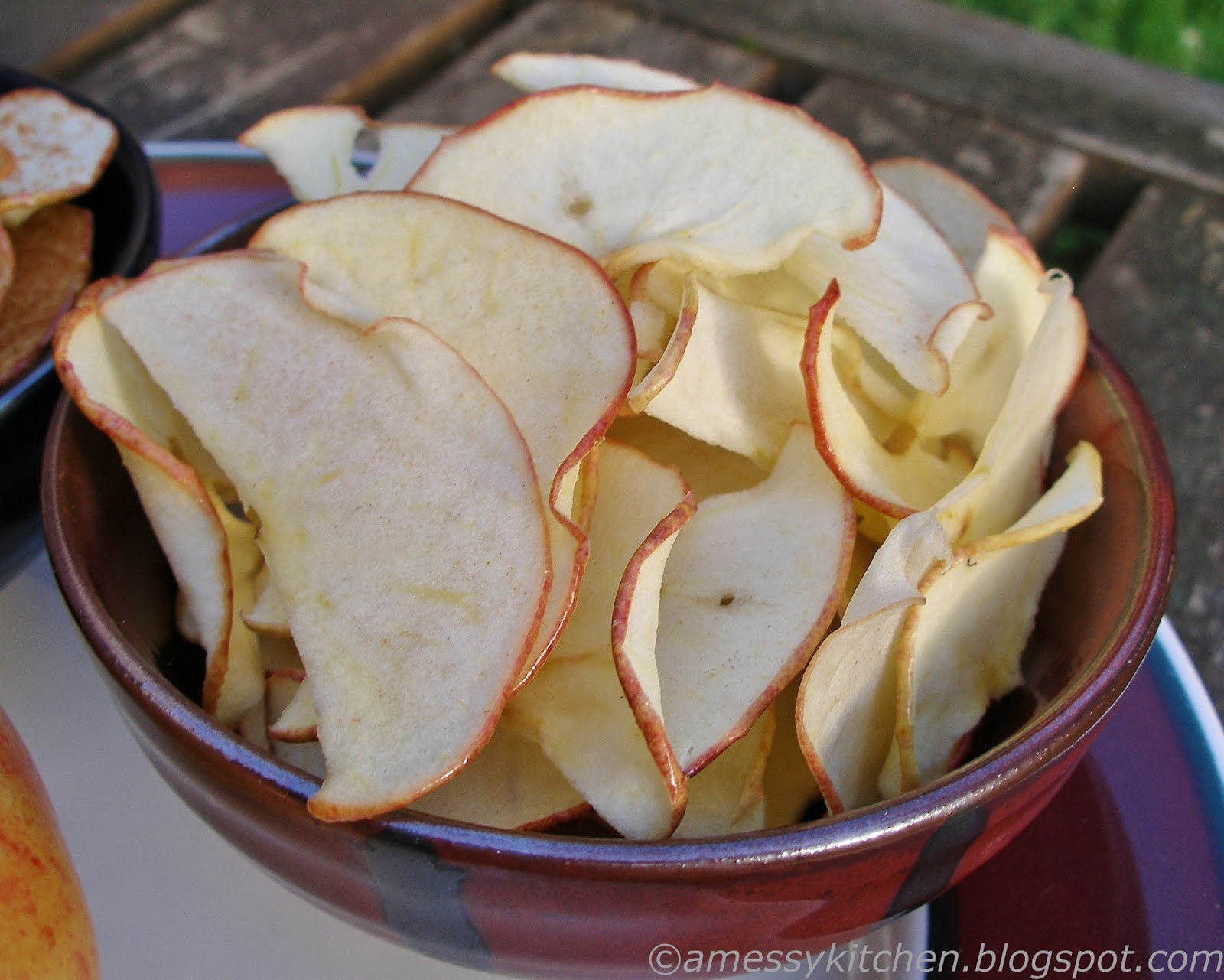 A Messy Kitchen Dehydrated Apple Chips