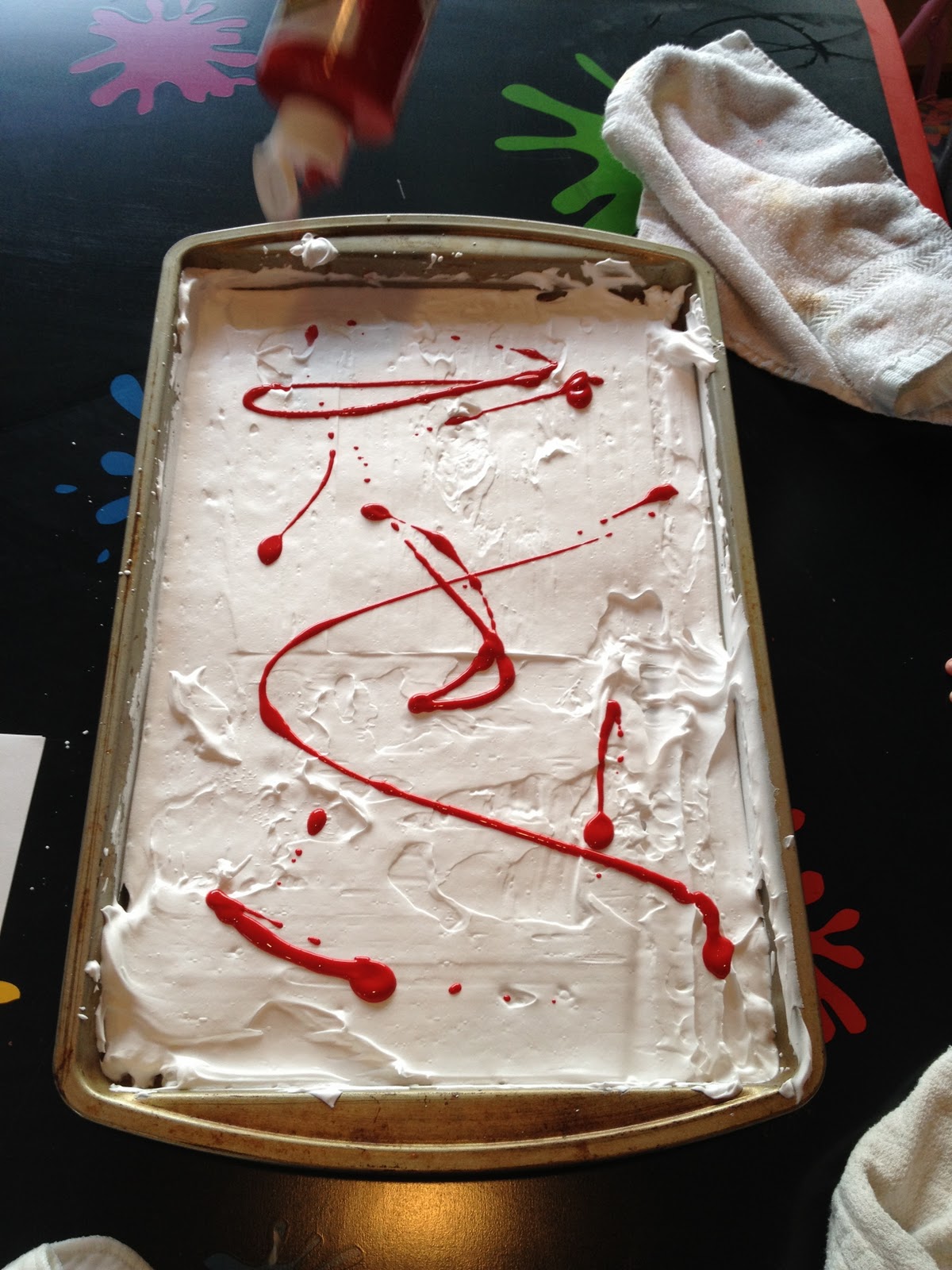 KD's Life in Alaska tutorial on shaving cream painting