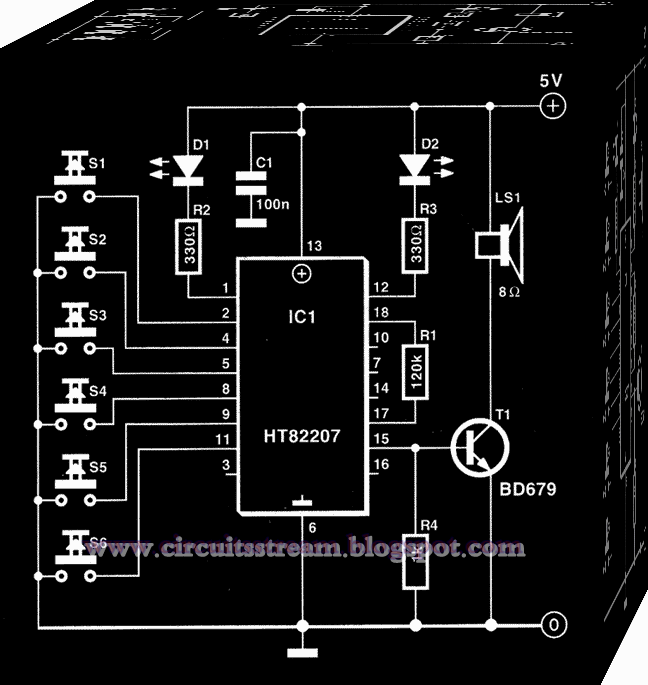 Using IC IT82207 Sounds from Circuit Diagram