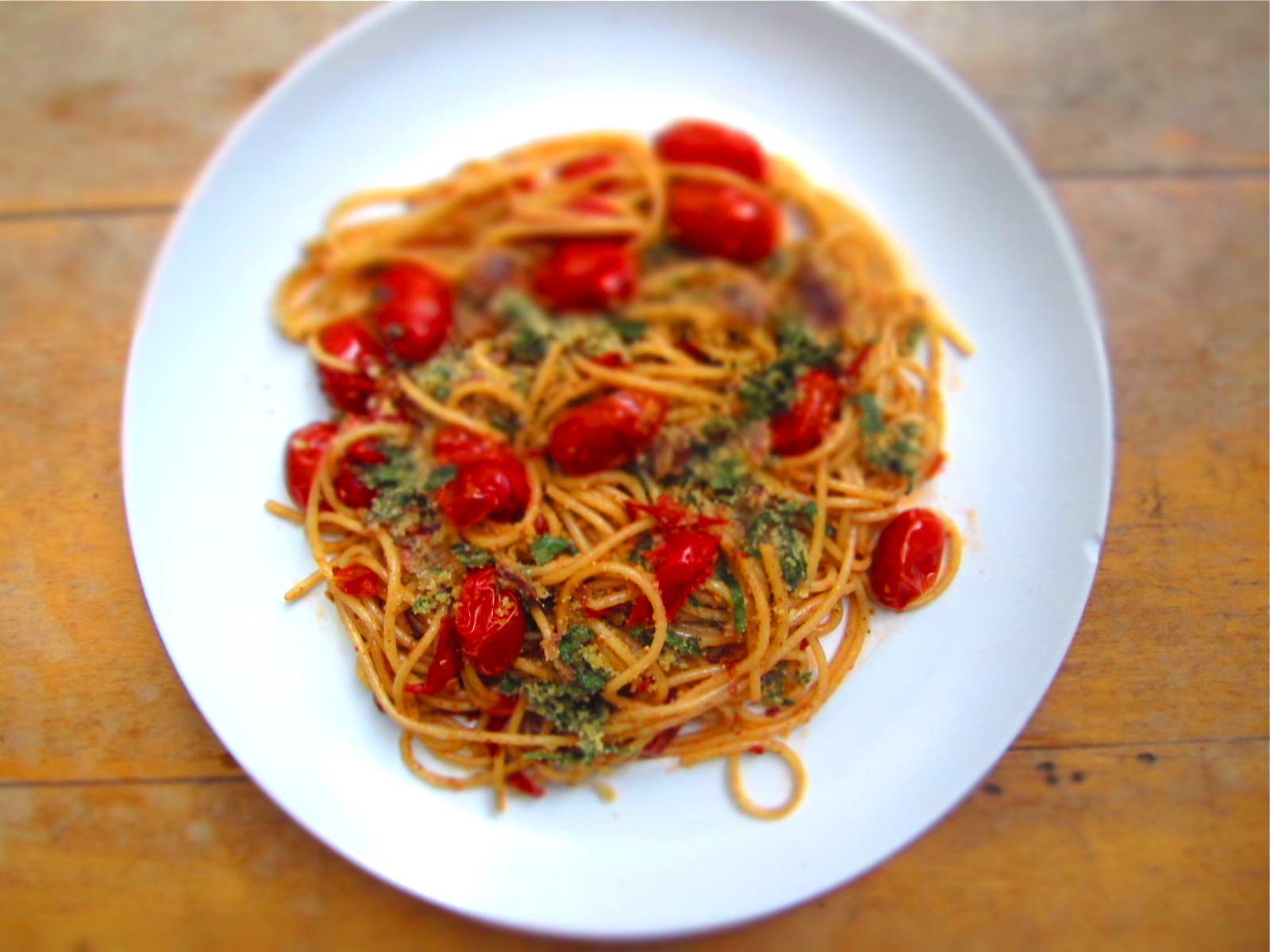 Milk & Mode Roasted Tomato and Anchovy Oreganata Pasta