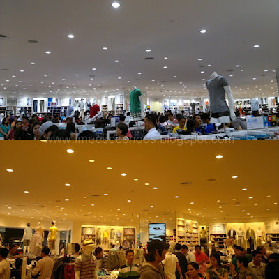 crowd, store, people