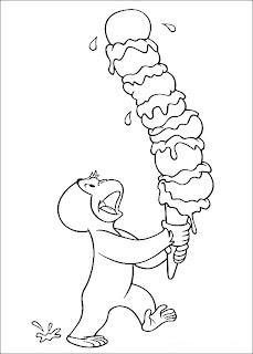 Curious George Coloring Pages