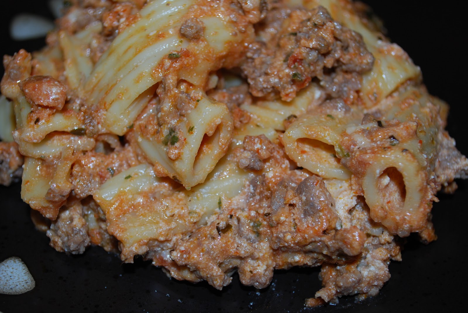 Baked Rigatoni with Meat Sauce Carrie’s Experimental Kitchen