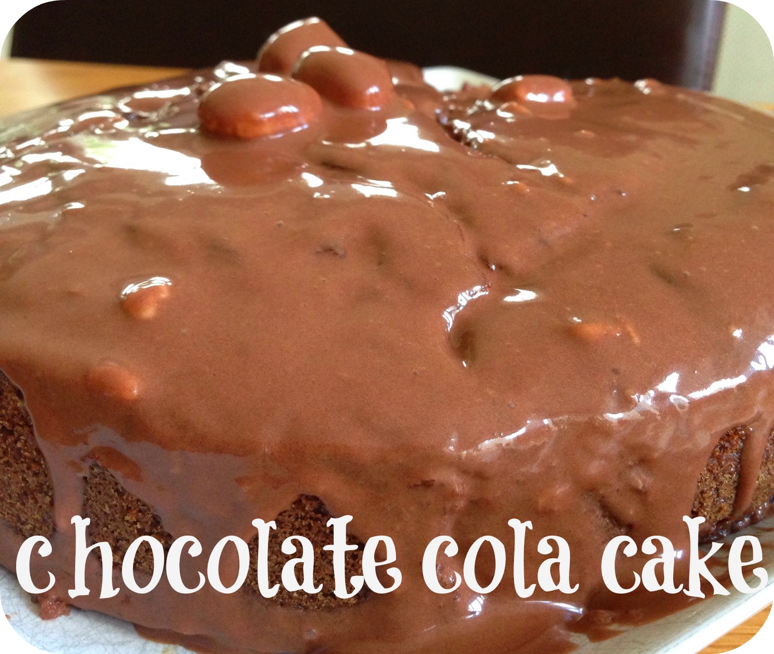 Mummy Mishaps Chocolate Cola Cake