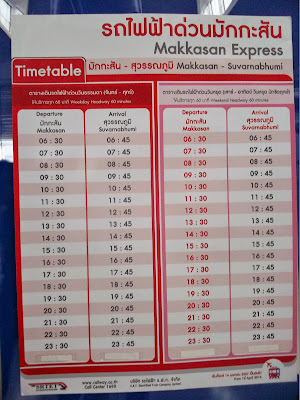 Bangkok Airport Rail Schedule