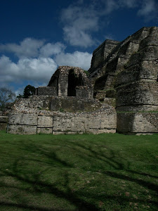 Side View of a temple at Altun Ha