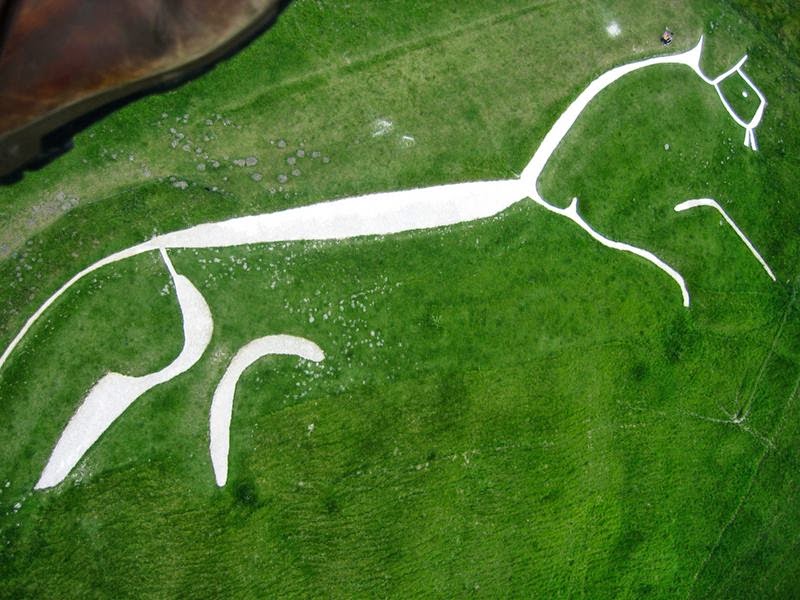 World's Beautiful Landscapes. The White Horse of Uffington, England