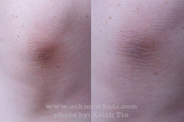 Before and after photo of using A photo of Snow Skin Whitening lotion and cream