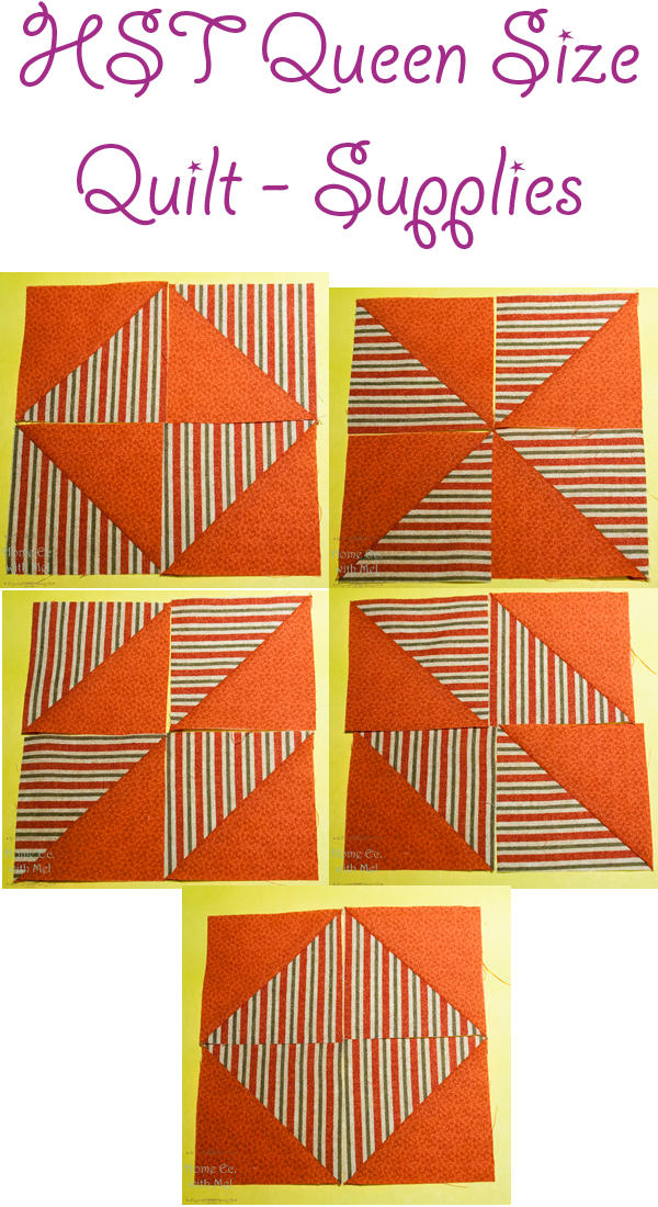 Half Square Triangle (HST) Quilt Supply List The Quilting Room with Mel