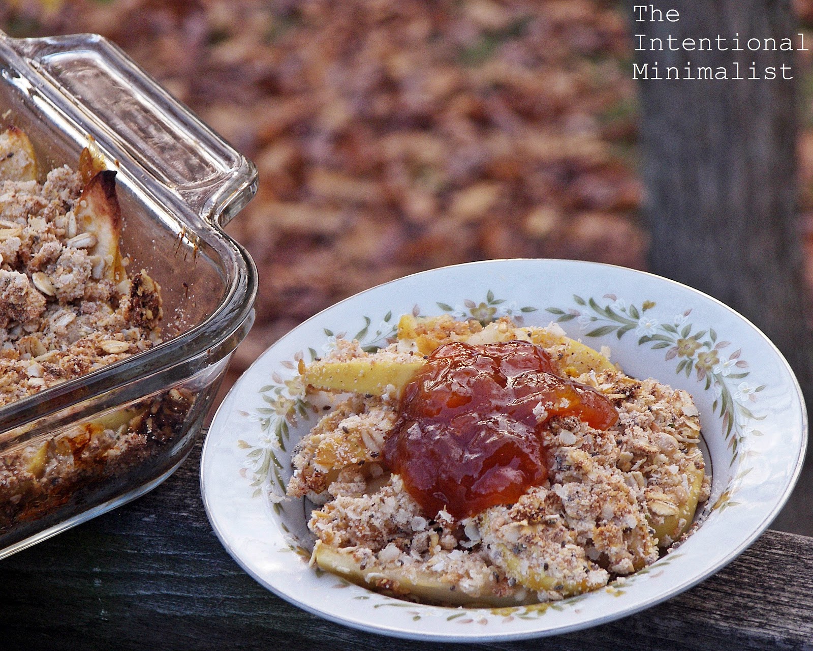 Apricot, Apple and Pear Crumble The Intentional Minimalist