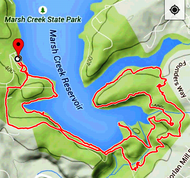 Marsh Creek State Park Trail Map Southeastern Pa Hiking: Marsh Creek State Park