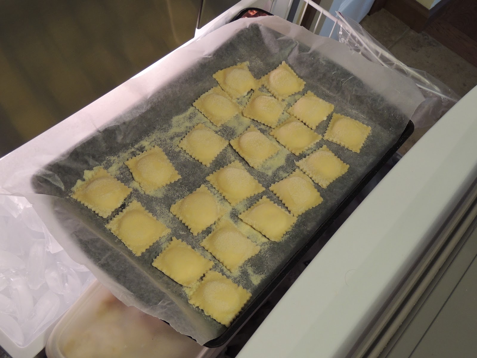 Today, we are going to learn how to freeze the homemade ravioli so you