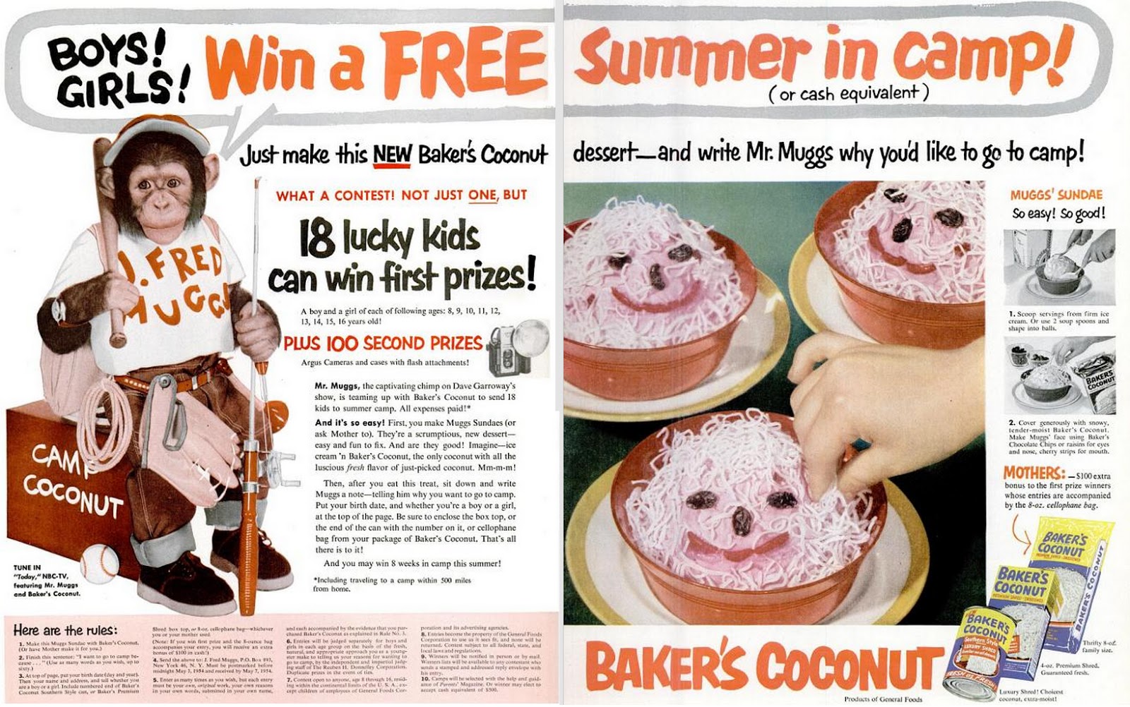 My Pretty Baby Cried She Was a Bird J. Fred Muggs (Today Show Mascot, 19531957)