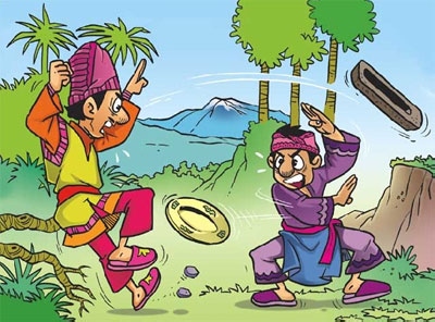 cerita rakyat ditulis dan diterbitkan menjadi buku cerita rakyat dapat