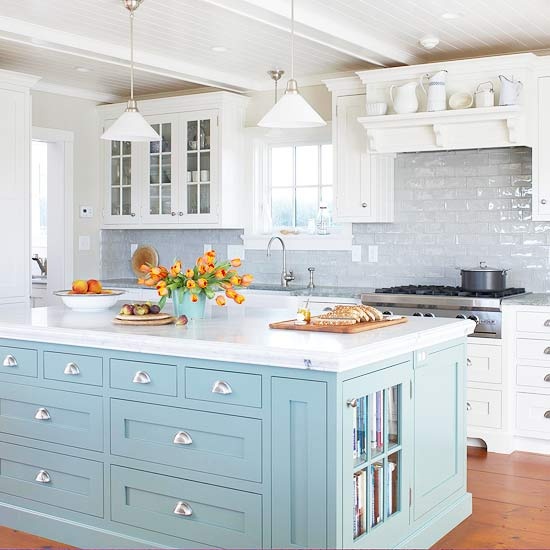 Tasty Turquoise Kitchens Dans le Lakehouse Tasty Turquoise Kitchens Dans le Lakehouse