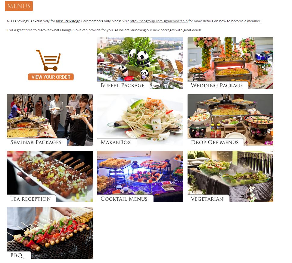 Best Buffet Caterer in Singapore Orange Clove's Best Sales Lady