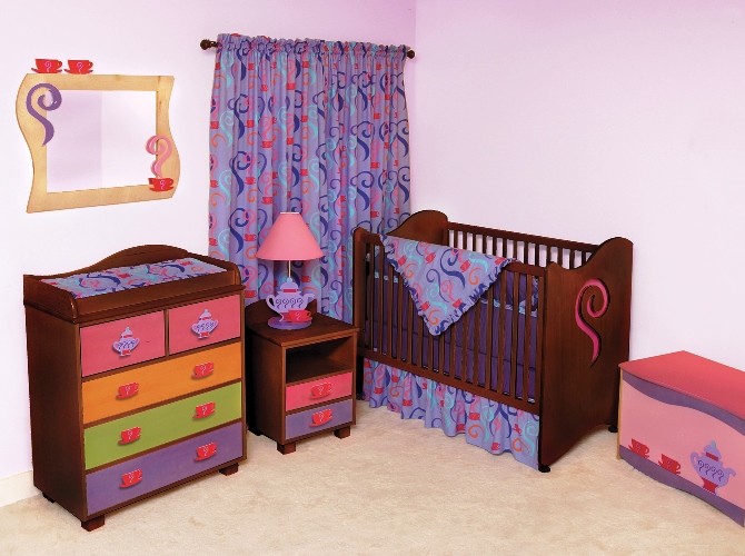 dark wood nursery furniture