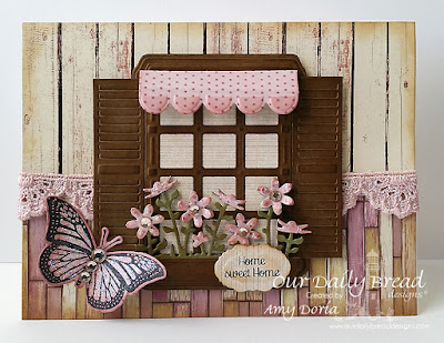 Our Daily Bread Designs Stamp Sets: Home Sweet Home, Trois Jolies Papillons, Our Daily Bread Designs Custom Dies: Welcoming Window, Window Shutter and Awning, Trois Papilloins, Vintage Labels, Our Daily Bread Designs Paper Collections: Rustic Beauty, Shabby Rose Our Daily Bread Designs Stamp Sets: Home Sweet Home, Trois Jolies Papillons, Our Daily Bread Designs Custom Dies: Welcoming Window, Window Shutter and Awning, Trois Papilloins, Vintage Labels, Our Daily Bread Designs Paper Collections: Rustic Beauty, Shabby Rose