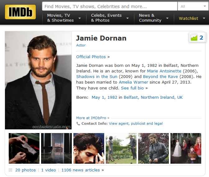 Jamie Dornan - News - IMDb