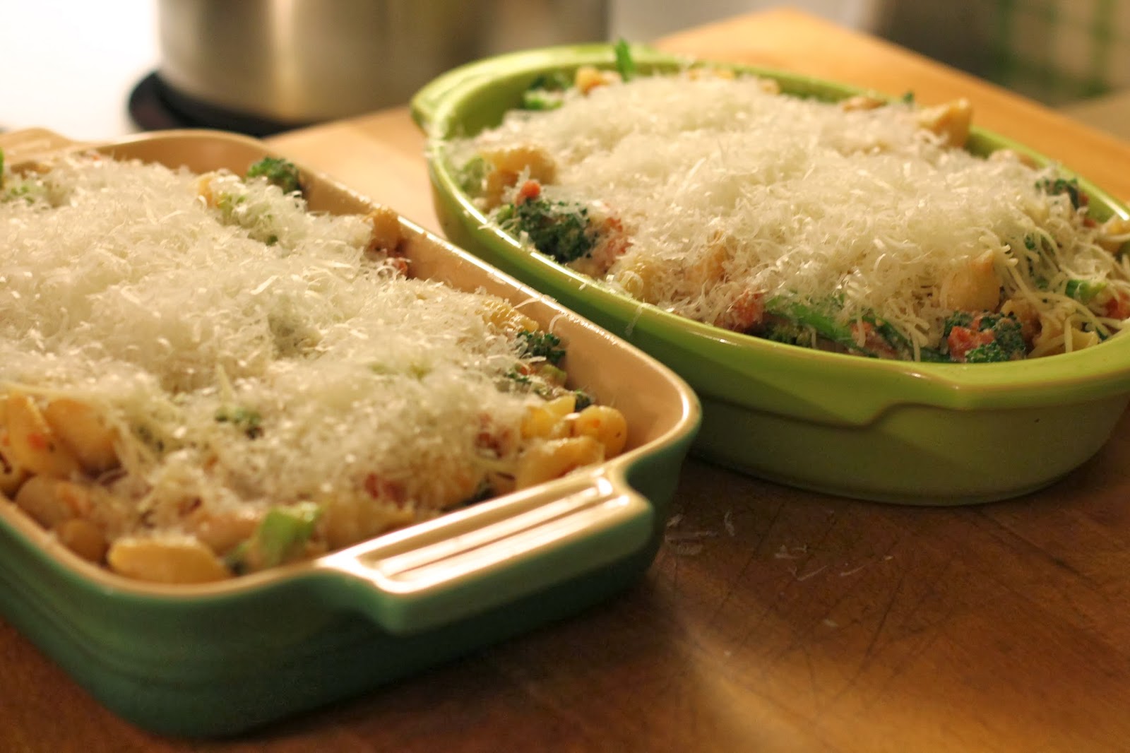 Junaluska Julep Broccoli and Garbanzo Pasta Bake