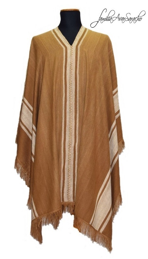 Poncho de Vicuña N° V235 Hilado Fino "Familia Avar Saracho"