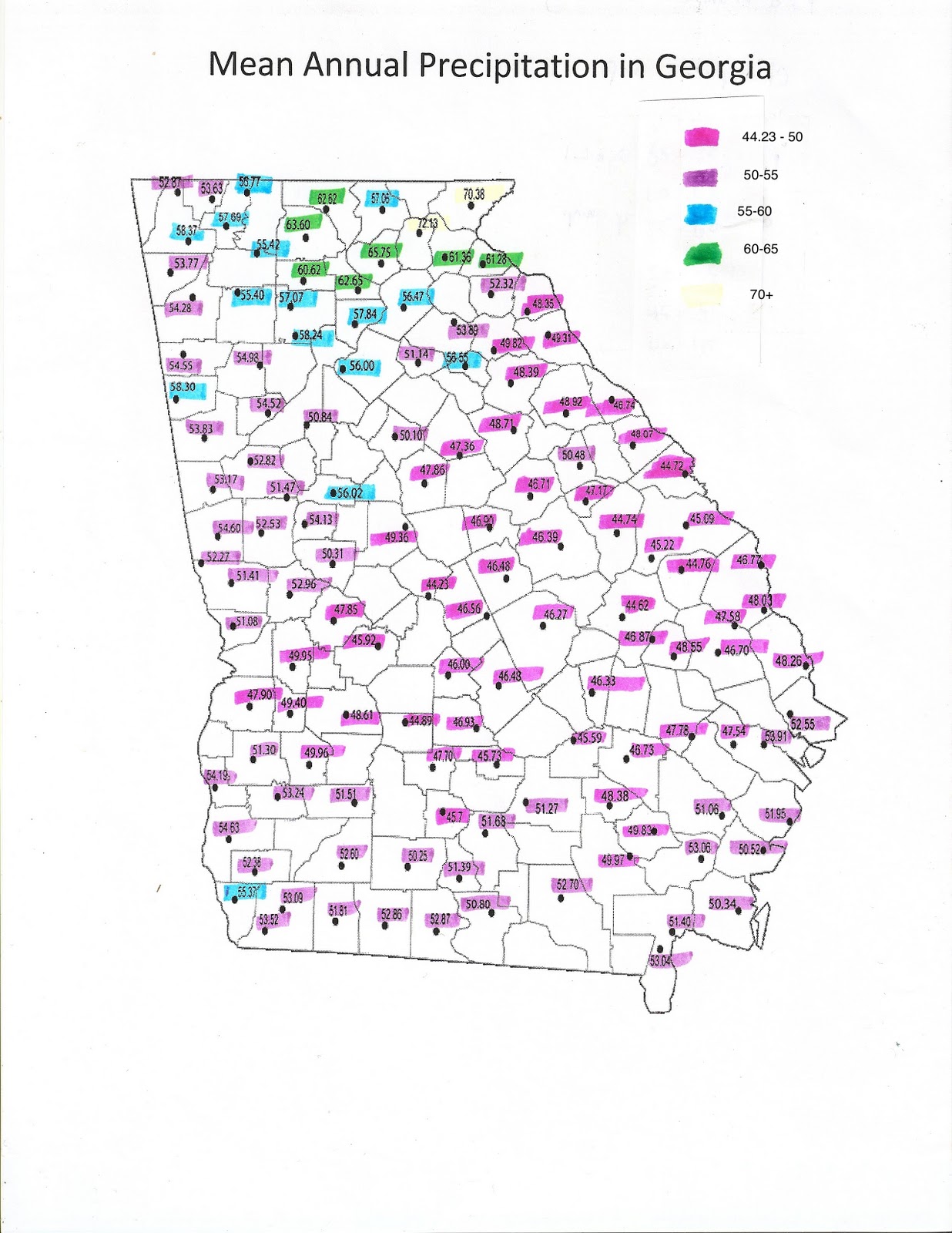 ENB 105 Rainfall patterns in