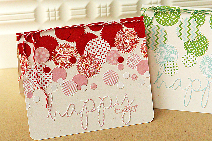 Homespun with Heart Create a fun confetti look!