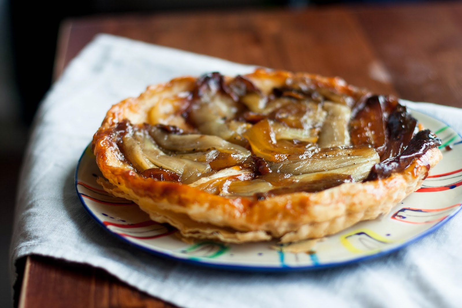 Buttered Up Eggplant Tarte Tatin with Black Pepper Caramel