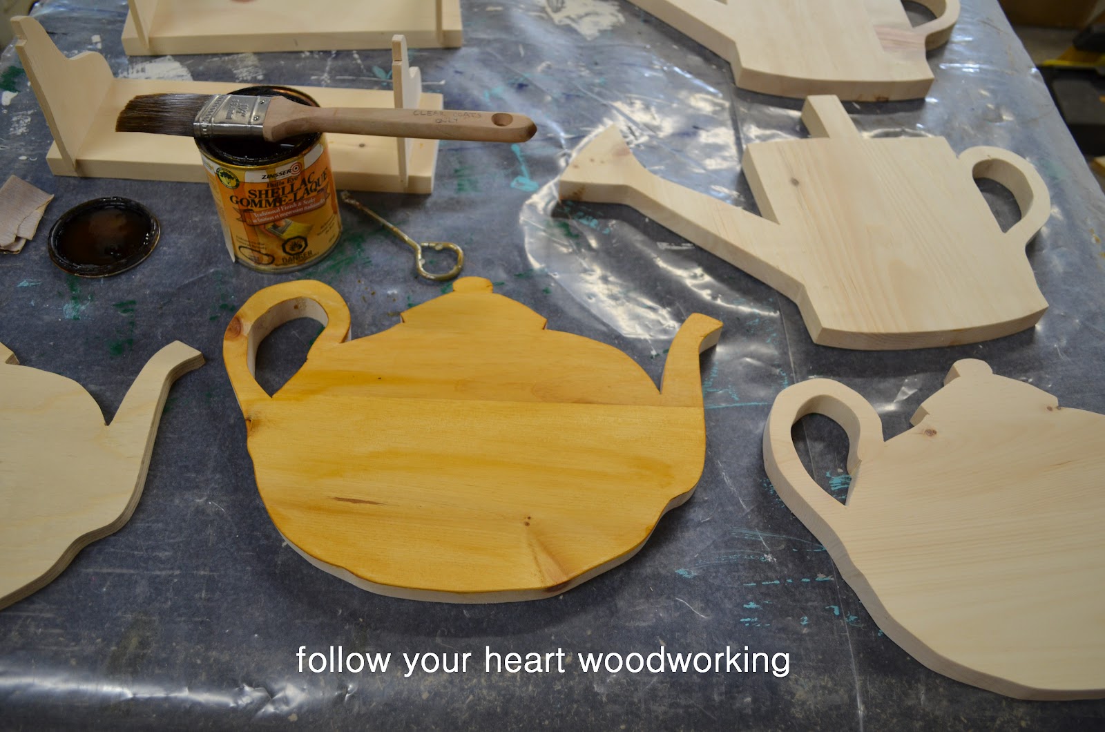 follow your heart woodworking Teapot Sign and Chalkboards